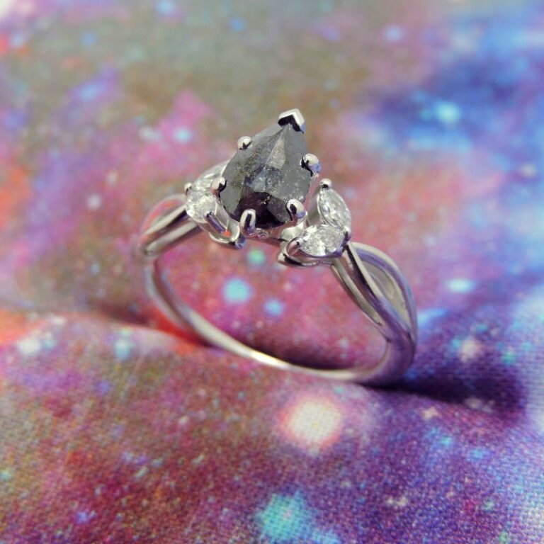 Engagement Blog 2-Galaxy Diamond in 14K White Gold