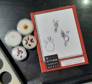 Conceptual drawing with gemstones Consultationa
