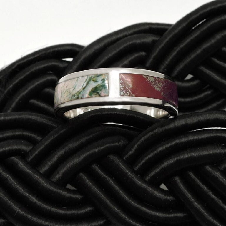 Garden of the Gods Fossil Palm Wood & Jasper Ring