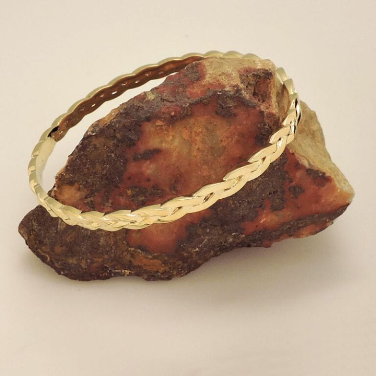 Garden of the Gods Gold Bangle