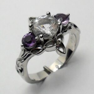 Amethyst Purple Quartz Ring