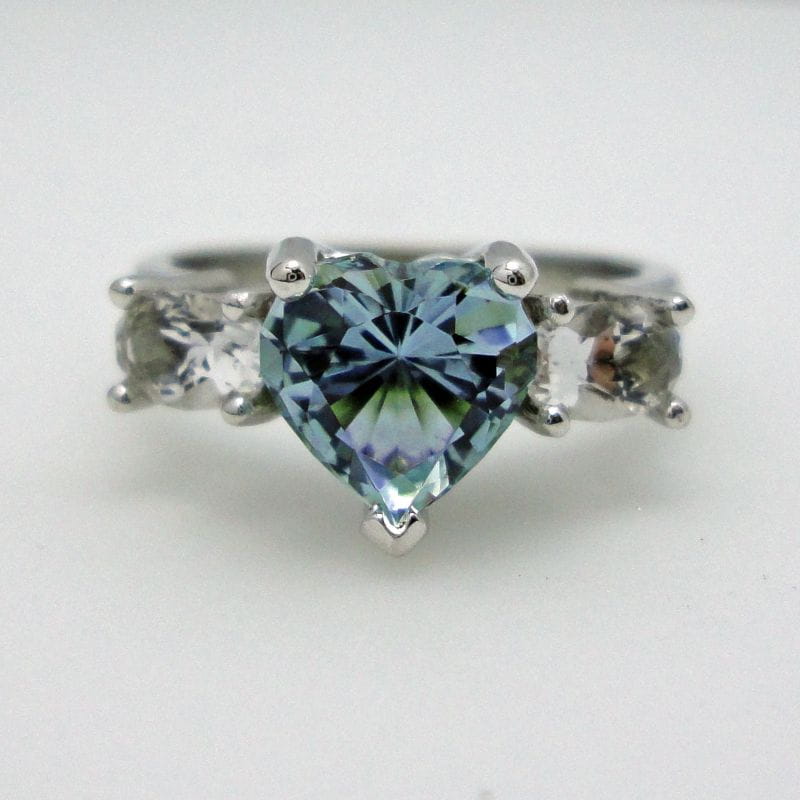 Colorado Aquamarine Engagement Ring