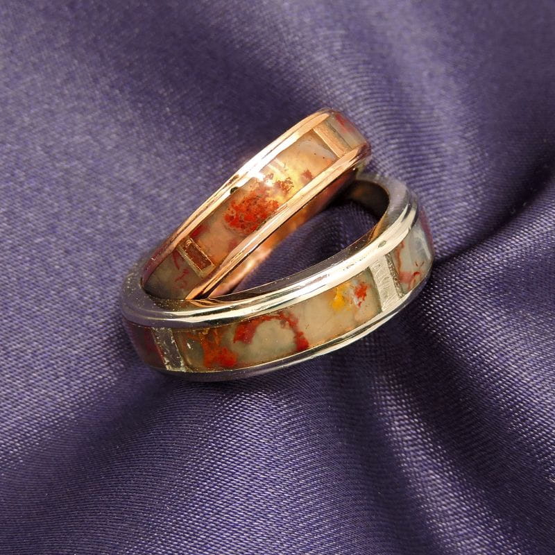 Agate Inlay Custom Ring