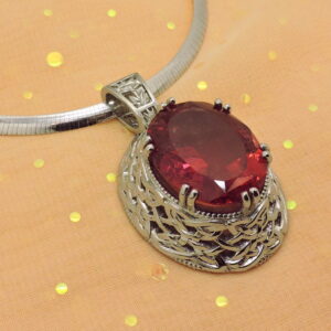 Platinum & Rubellite Tourmaline