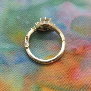 Engagement Ring Remake Hinged Shank Side